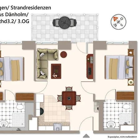 Strandresidenzen Strandresidenzen Haus Daenholm 3 2 Apartment *